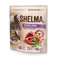 SHELMA Sterilised Rich in beef - droog kattenvoer - 750g