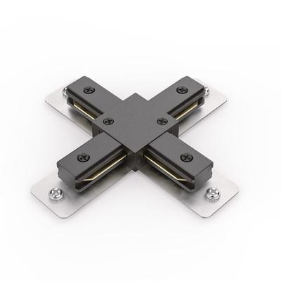 Taros LED Tracklights - Koppelstuk - X-vorm - 1 Fase - 2 Draads - IP20 - 3 Jaar Garantie - Zwart