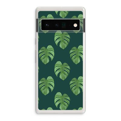 Monstera leaves: Google Pixel 6 Pro Transparant Hoesje