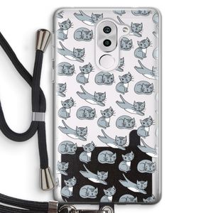 Poezen: Honor 6X Transparant Hoesje met koord