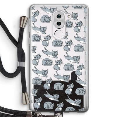 Poezen: Honor 6X Transparant Hoesje met koord