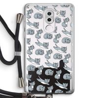 Poezen: Honor 6X Transparant Hoesje met koord