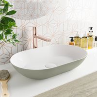 MONDIAZ ONNI Waskom solid surface 55cm kleur Army / Talc