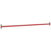 VidaXL Rekstok 125 cm staal rood