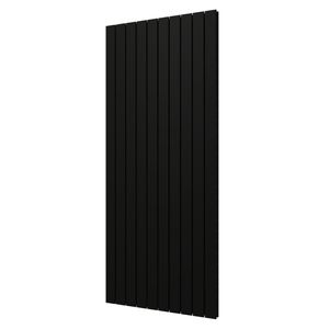 Designradiator Plieger Cavallino Retto Dubbel 1936 Watt Middenaansluiting 180x75,4 cm Zwart