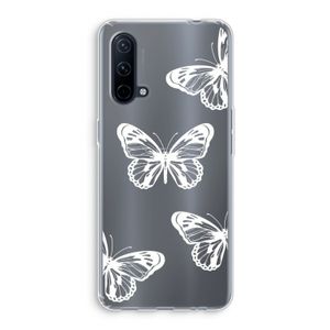 White butterfly: OnePlus Nord CE 5G Transparant Hoesje