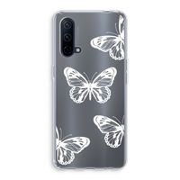 White butterfly: OnePlus Nord CE 5G Transparant Hoesje