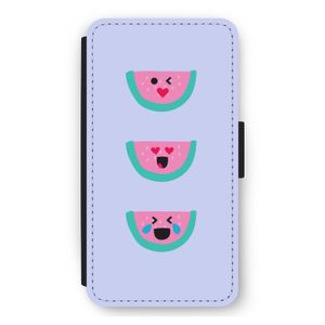 Smiley watermeloen: iPhone 12 mini Flip Hoesje