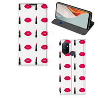 OnePlus Nord N100 Hoesje met Magneet Lipstick Kiss