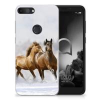 Alcatel 1S (2019) | TPU Hoesje | Paarden