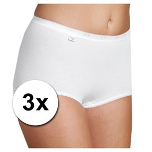3x Sloggi basic maxi dames slip wit