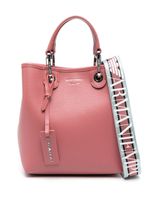 Emporio Armani sac à bandoulière en cuir à logo - Rose - thumbnail