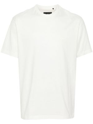 Y-3 t-shirt à logo poitrine en coton - Blanc