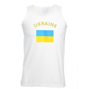 Witte heren tanktop Oekraine