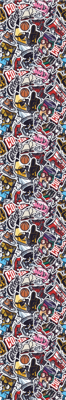 Sticker bom in de stad Kunst behang