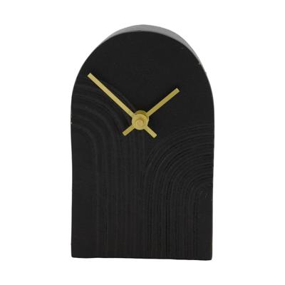 Dijk Natural Collections Klok aluminium zwart 10x4x16,5cm