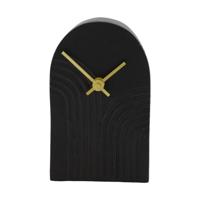 Dijk Natural Collections Klok aluminium zwart 10x4x16,5cm