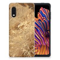 Samsung Xcover Pro | TPU | Siliconen hoesje | Marmer Creme