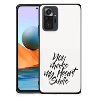 Xiaomi Redmi Note 10 Pro | Telefoon Hoesje | met tekst Heart Smile Xiaomi Redmi Note 10 Pro | Telefoon Hoesje | met tekst Heart Smile
