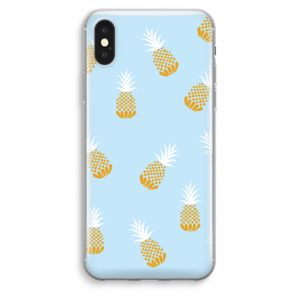Ananasjes: iPhone XS Max Transparant Hoesje