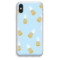 Ananasjes: iPhone XS Max Transparant Hoesje