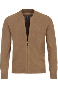 Redmond Casual Regular Fit Cardigan lichtbruin, Effen