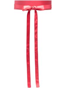 Gianluca Capannolo ceinture en cuir à fermeture nouée - Rose