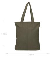 DSTRCT - Shopper kaki Leer