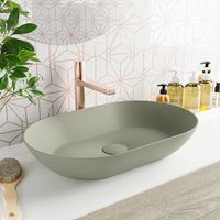 MONDIAZ ONNI Waskom solid surface 55cm kleur Army / Army MONDIAZ ONNI Waskom solid surface 55cm kleur Army / Army