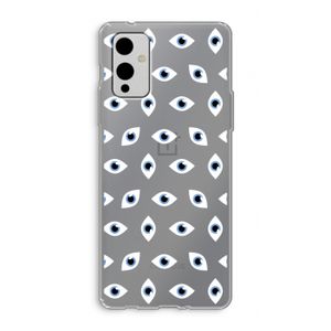 Eyes pattern: OnePlus 9 Transparant Hoesje