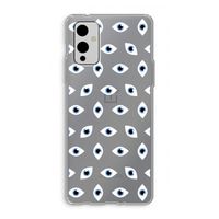 Eyes pattern: OnePlus 9 Transparant Hoesje