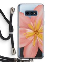 Pink Ellila Flower: Samsung Galaxy S10e Transparant Hoesje met koord