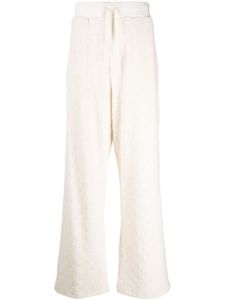 AMBUSH pantalon de jogging droit en jacquard - Blanc