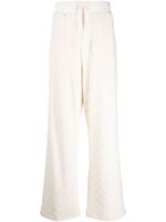 AMBUSH pantalon de jogging droit en jacquard - Blanc