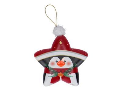 Hanger star penguin led kerstdeco - Timstor