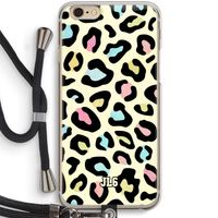Leopard pattern: iPhone 6 / 6S Transparant Hoesje met koord
