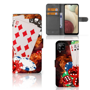 Samsung Galaxy A12 Wallet Case met Pasjes Casino