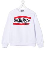 DSQUARED2 KIDS sweat à logo imprimé - Blanc