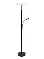 Artdelight Vloerlamp Riva 2 lichts H 180 cm zwart