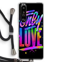Only Love: Sony Xperia 1 III Transparant Hoesje met koord