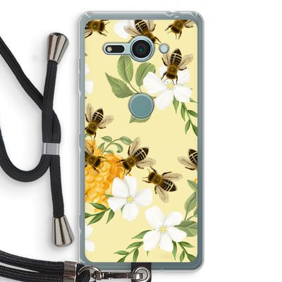 No flowers without bees: Sony Xperia XZ2 Compact Transparant Hoesje met koord