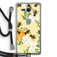 No flowers without bees: Sony Xperia XZ2 Compact Transparant Hoesje met koord