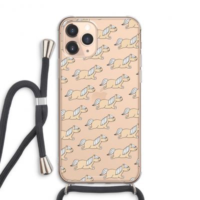 Ponys: iPhone 11 Pro Max Transparant Hoesje met koord