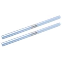 Kaftfolie voor schoolboeken - 2x stuks - transparant - rol van 2 meter Kaftfolie voor schoolboeken - 2x stuks - transparant - rol van 2 meter