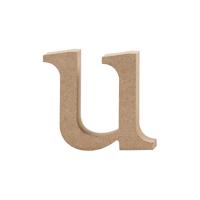 Creativ Company Letter, u, h: 8,5 cm, dikte 2 cm, 1 stuk