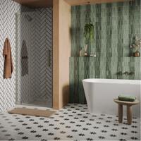 Crosswater Asura Douchedeur - 100cm - draaideur - zonder hendel - geborsteld rvs AUHDVC1000