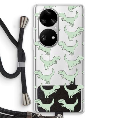 Dinos: Huawei P50 Pro Transparant Hoesje met koord