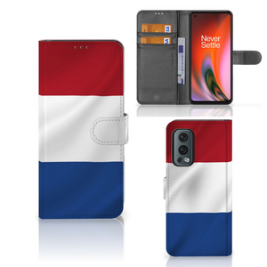 OnePlus Nord 2 5G Bookstyle Case Nederlandse Vlag