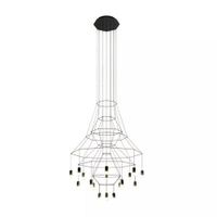 Vibia Wireflow Chandelier Kroonluchter 0315 - Zwart - thumbnail