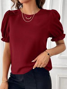 Casual Plain Regular Fit Blouse